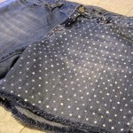 Customizando shorts jeans com bolinhas!