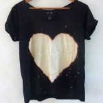 Faça igual customizando com menos $: camiseta com coração