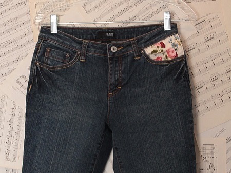 bermuda jeans customizada