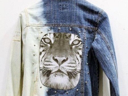 jaqueta jeans customizada