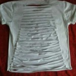 Como fazer camiseta com tiras nas costas