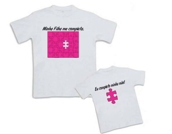 Camisetas com frases divertidas e criativas para mãe e filha