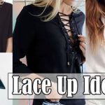 Como customizar blusas e sapatos no estilo Lace Up