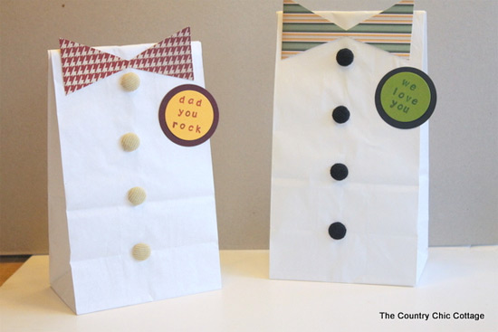 Ideias de sacolas e embalagens decoradas para o presente do Dia dos Pais