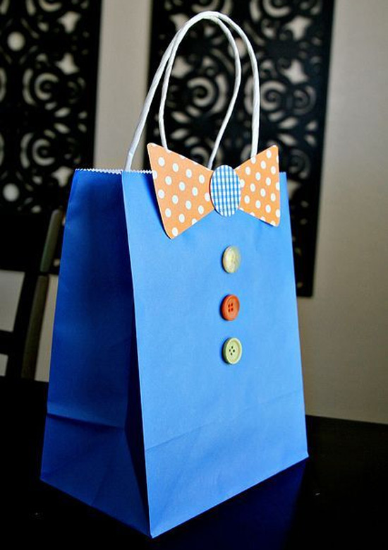 Ideias de sacolas e embalagens decoradas para o presente do Dia dos Pais