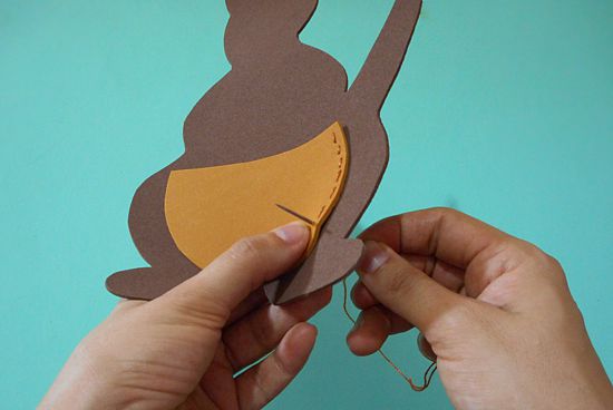 Como fazer artesanato para crianças: canguru de EVA com filhotes