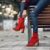 moda - como usar bota vermelha