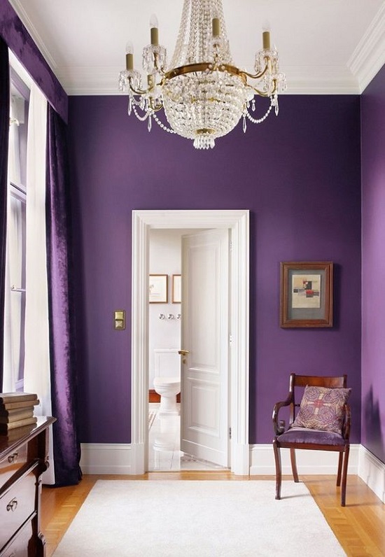 decoração com a cor ultra violet