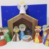 Presépio de papel para imprimir e montar