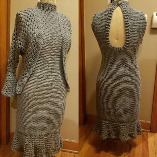 Ideias de vestido de crochê para o outono/inverno
