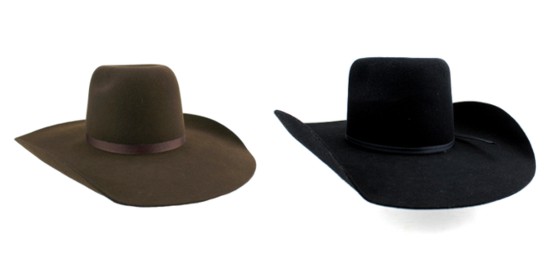 Chapéu de couro masculino