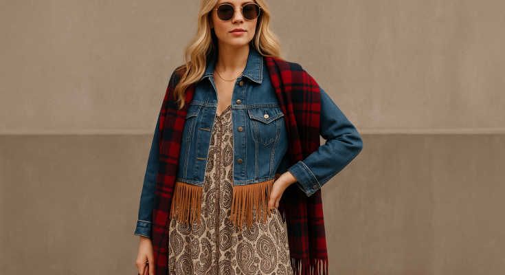 Como Usar Tendências do Inverno 2025 com Customização: Boho, Xadrez e Toques Anos 80