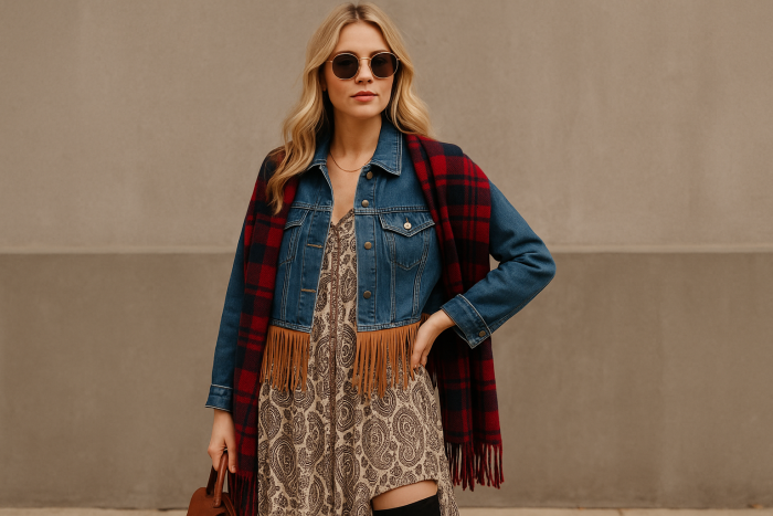 Como Usar Tendências do Inverno 2025 com Customização: Boho, Xadrez e Toques Anos 80