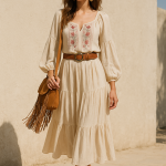 Boho Chic 2025: Peças Fluidas e Acessórios com Franjas Estão em Alta
