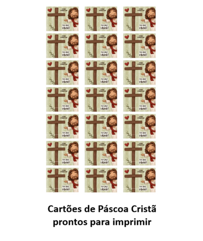 Cartões de Páscoa Cristã para imprimir lembrancinhas Cartões de Páscoa Cristã para imprimir lembrancinhas